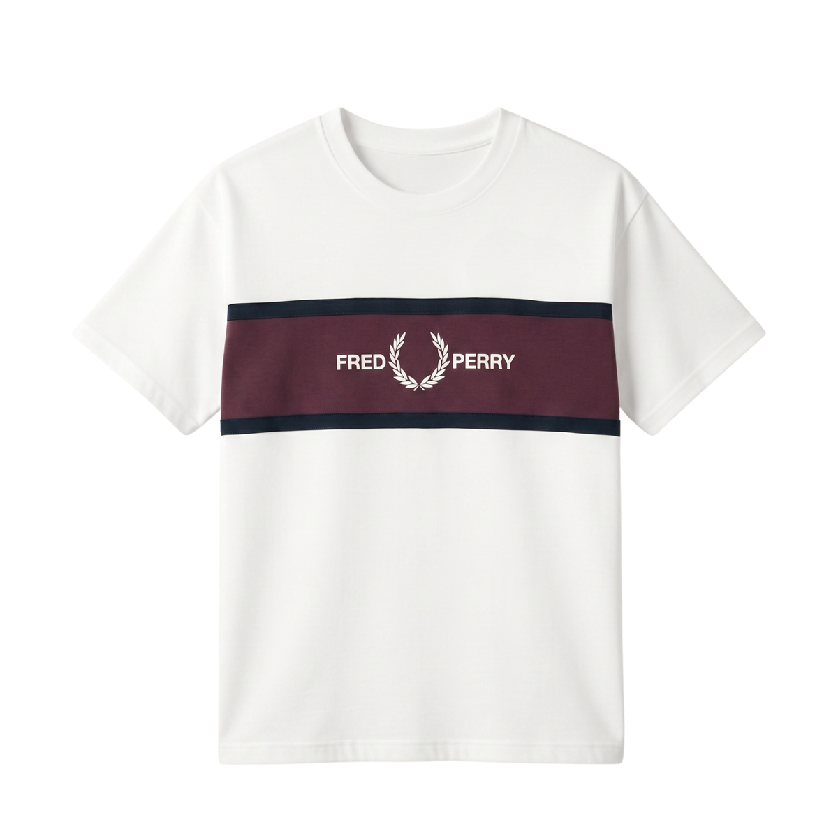 Fred Perry Embroidered Panel T-Shirt
