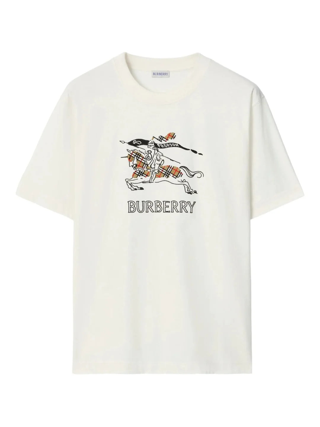 Burberry Cross Stitch Knight Cotton T-shirt