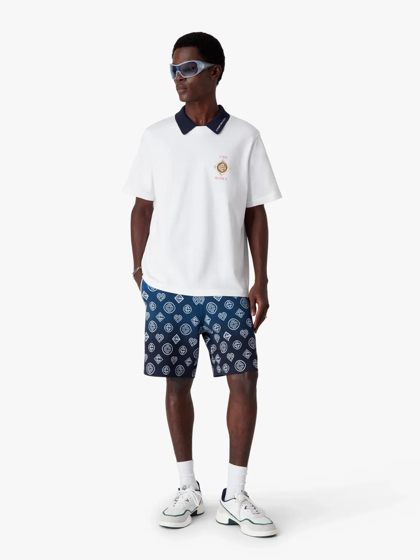 Casablanca White Plafond Orne De Musique Short Sleeve T‑Shirt