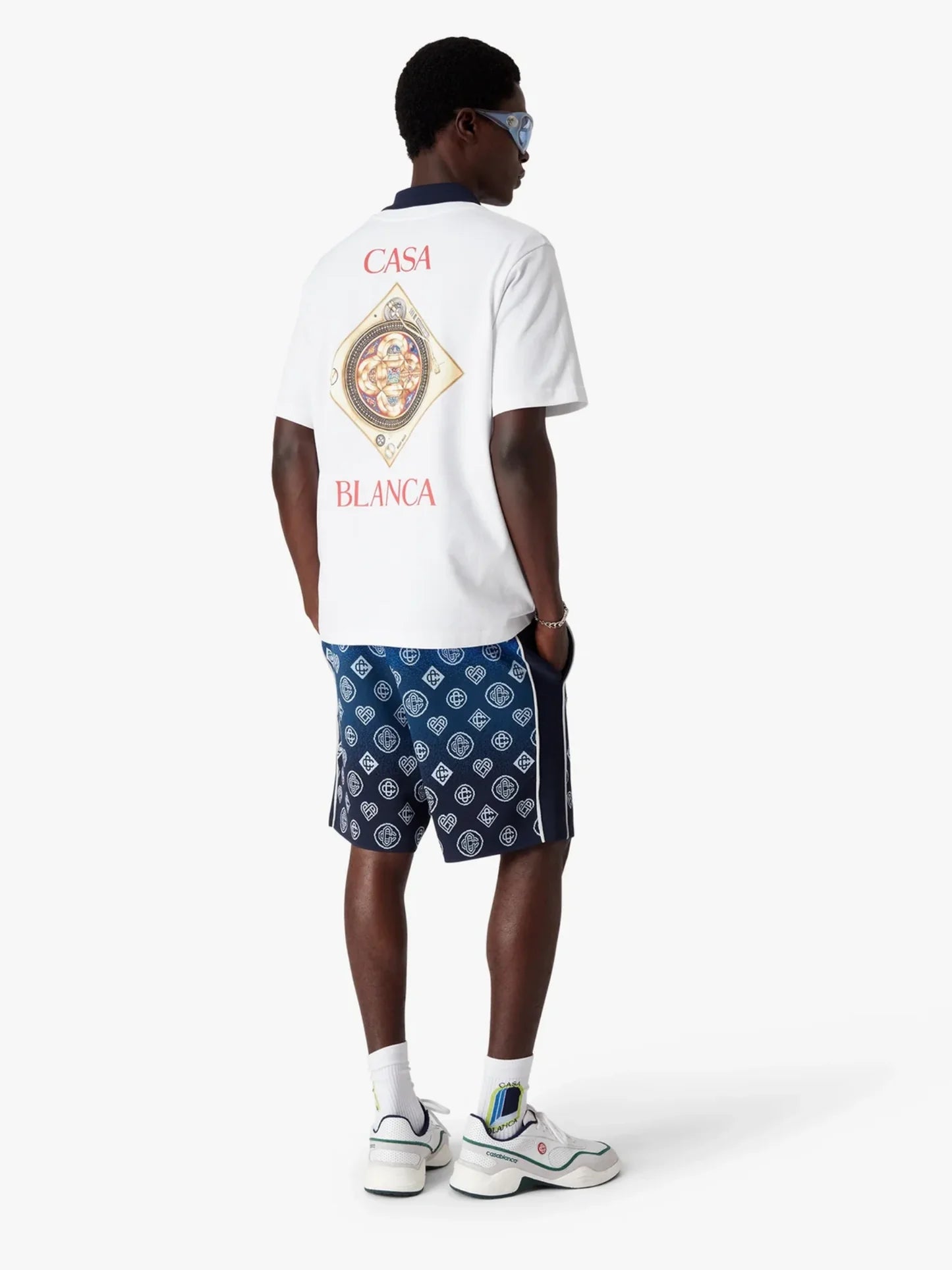 Casablanca White Plafond Orne De Musique Short Sleeve T‑Shirt
