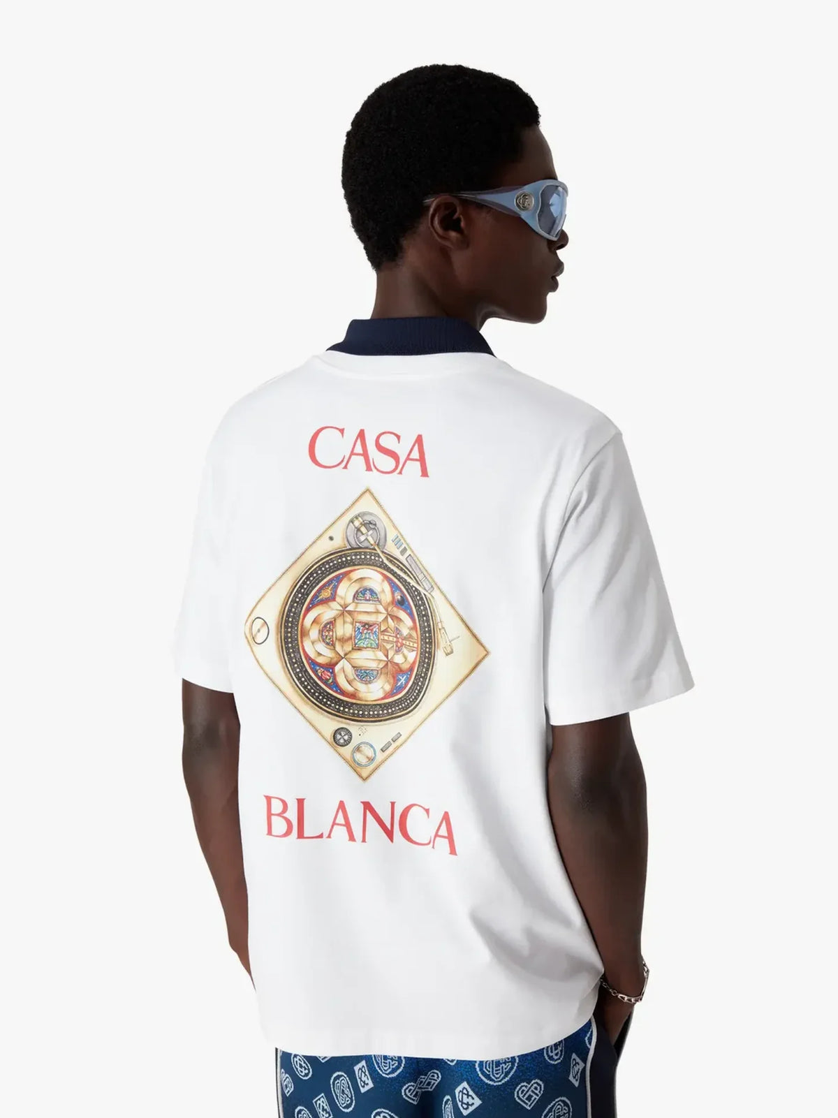 Casablanca White Plafond Orne De Musique Short Sleeve T‑Shirt