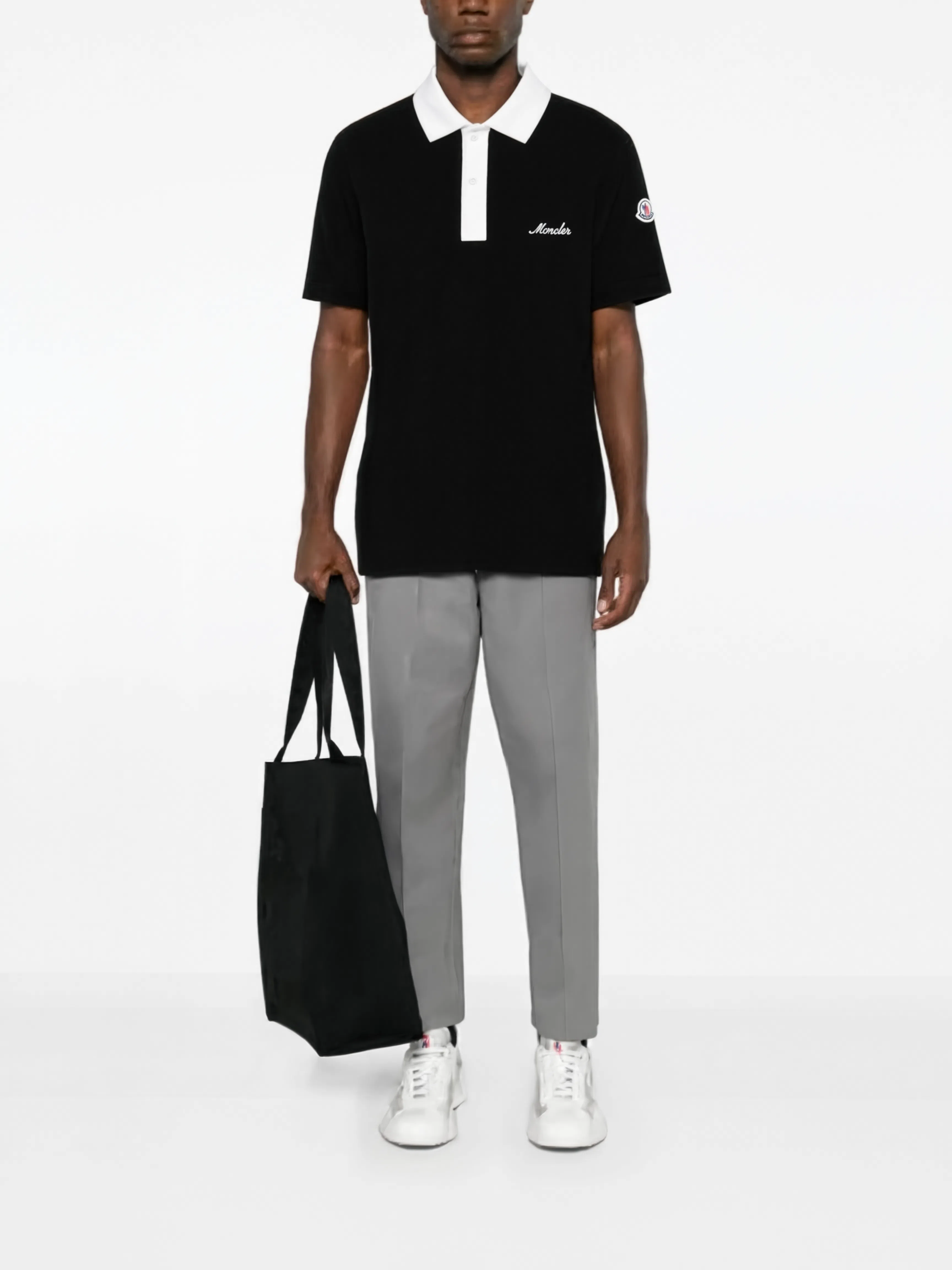 Embroidered Logo Cotton Piquet Polo Shirt