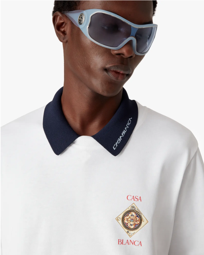 Casablanca White Plafond Orne De Musique Short Sleeve T‑Shirt